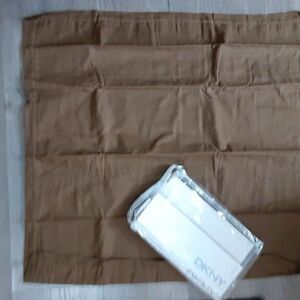 DKNY Bohemian Provence Caraway Iridescent Sheer Euro Sham